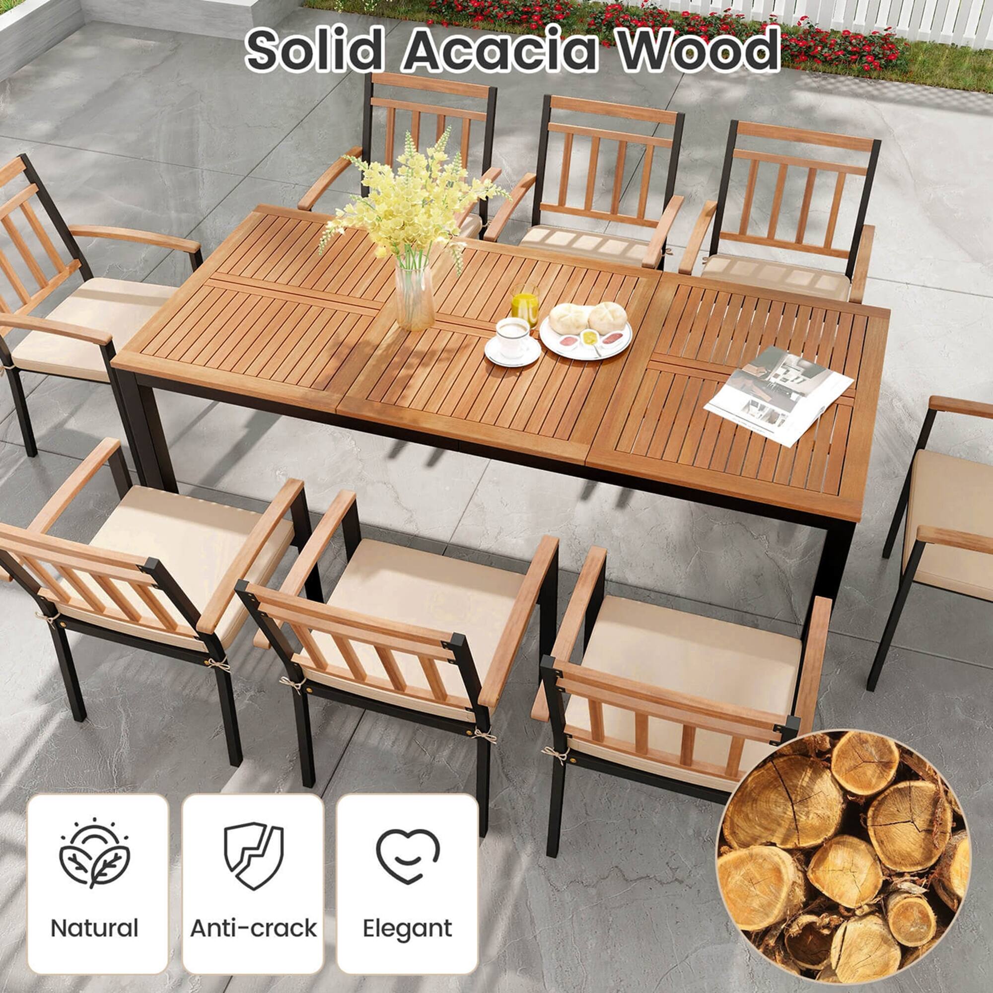 Solid Acacia Wood

Natural Anti-crack Elegant