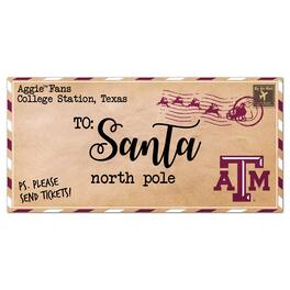 Fan Creations - Texas A&M Aggies 6'' x 12'' Letter to Santa Sign - Multicolor