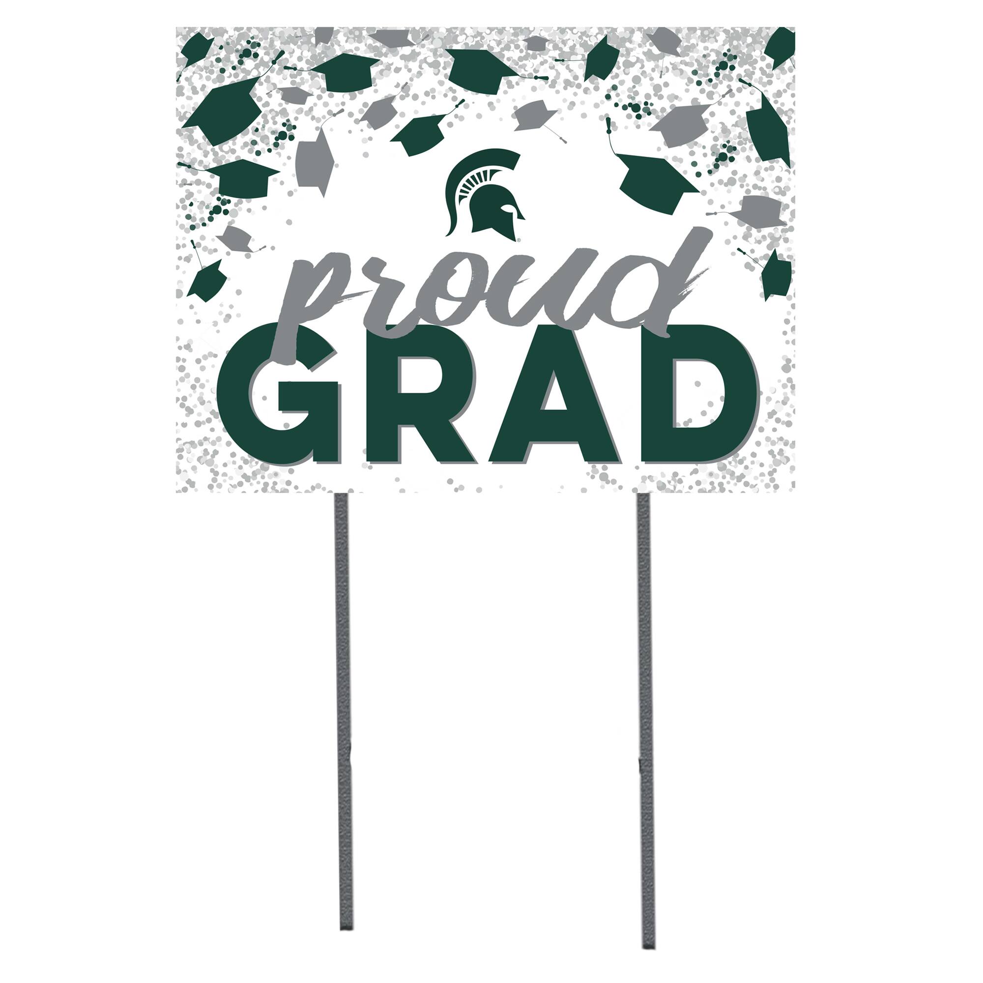 Michigan State Spartans 18'' x 24'' Grad Yard Sign