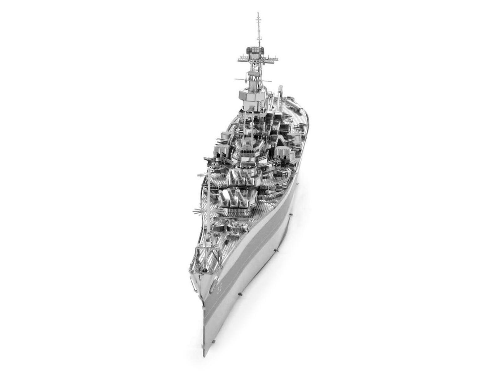 Angle. Metal Earth - Model Kit USS Missouri (BB-63) Navy Battleship (Challenging Difficulty) Steel Model by Metal Earth - Silver.