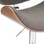 Alt View 12. Simpli Home - Marana Bentwood Adjustable Height Gas Lift Bar Stool - Distressed Brown.