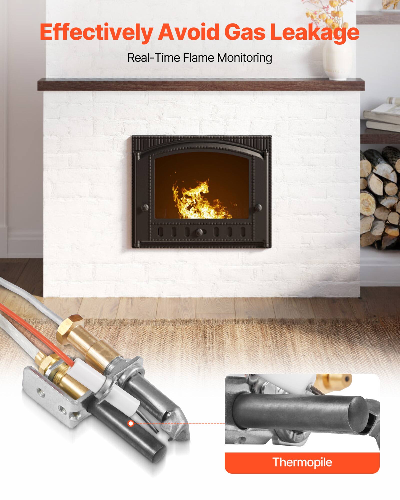 Effectively Avoid Gas Leakage  
Real-Time Flame Monitoring  
Thermopile