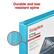 Durable and tear resistant spine
Staples 3-Ring Binder View Duty Standard
The perfect binder for your everyday needs. Easy to open for easy tabs. Flat and 2 close pages keep D-Rings fits more and lasts more.