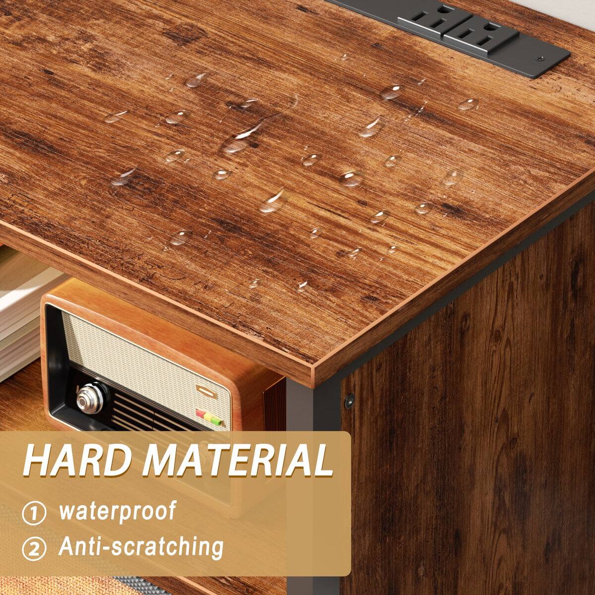 HARD MATERIAL  
1. waterproof  
2. Anti-scratching