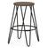 Alt View 16. Simpli Home - Simeon Industrial Metal 26 inch Metal Counter Height Stool with Wood Seat (Set of 2) in Cocoa Brown / Black - Cocoa Brown / Black.