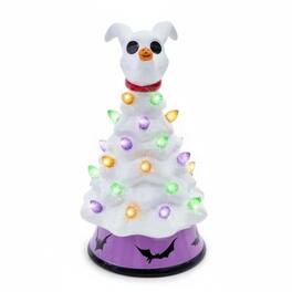 Ukonic - Disney The Nightmare Before Christmas Zero Light-Up Ceramic Christmas Tree - White