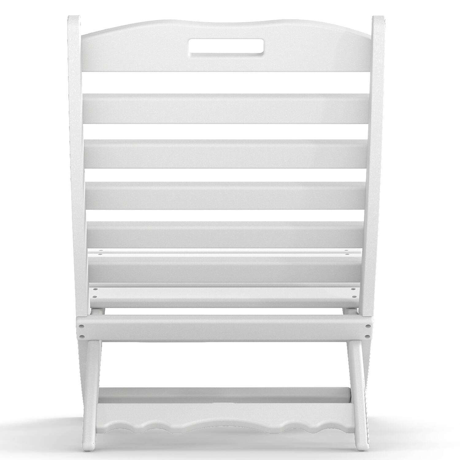 Alt View 1. FODINGHILL - Folding Xavier Wave Chairs , Portable HDPE Adirondack Chairs, All-Weather Outdoor Chairs - White.
