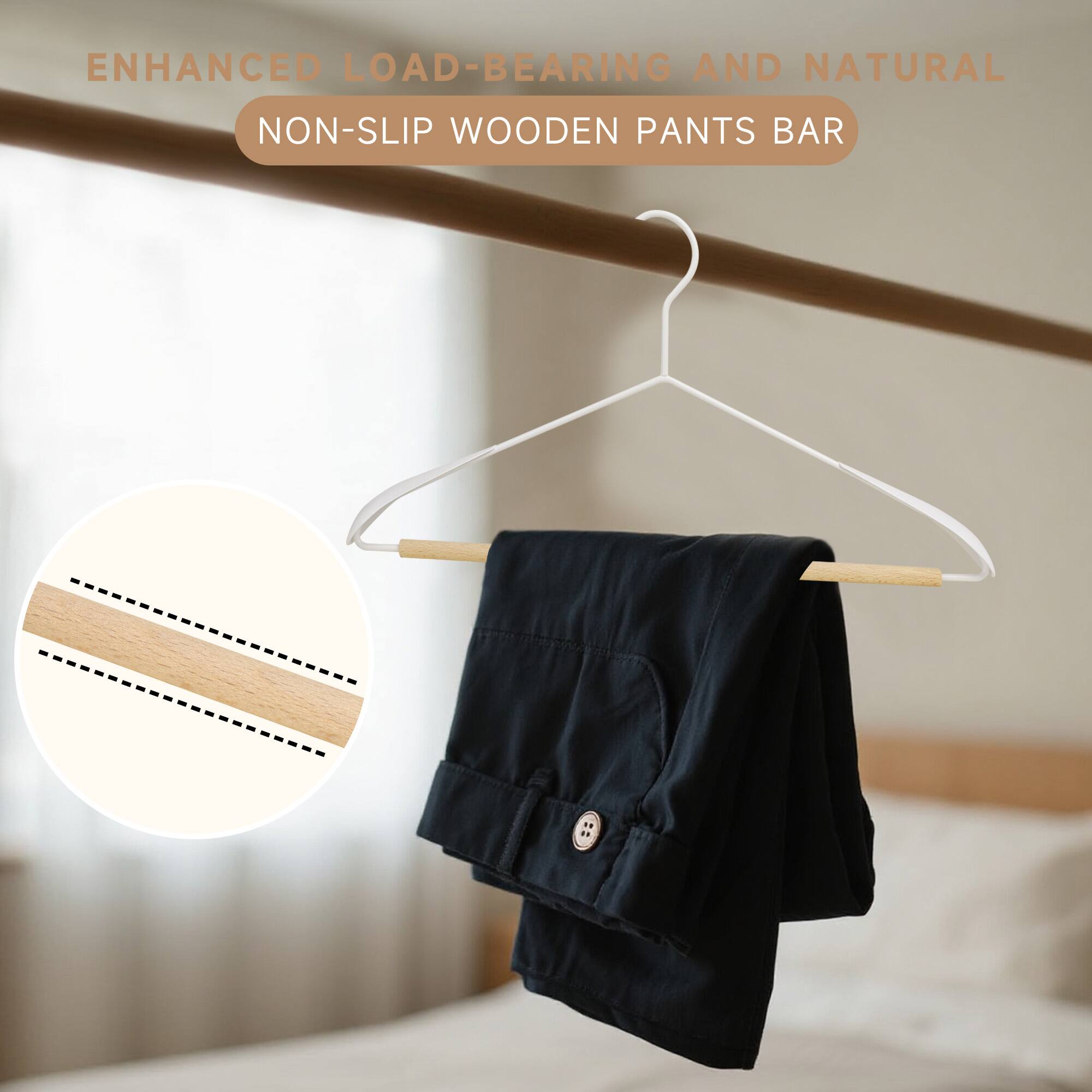 ENHANCED LOAD-BEARING AND NATURAL  
NON-SLIP WOODEN PANTS BAR