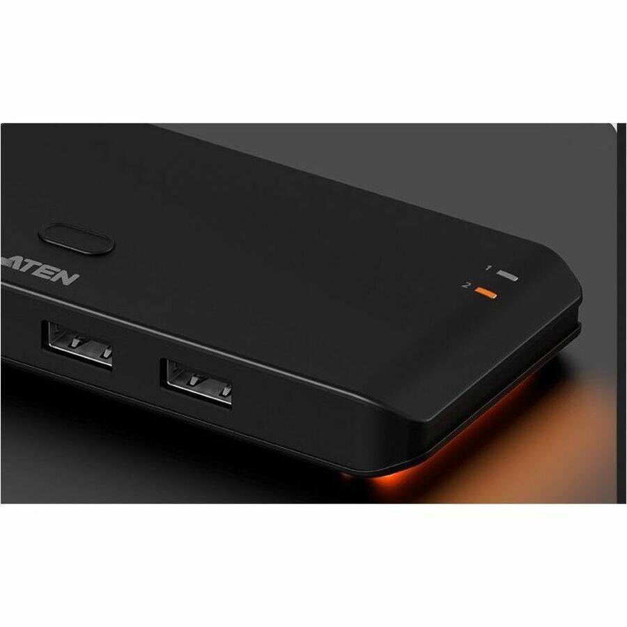 Alt View 8. Aten Technology - ATEN Essential 2 x 4 USB 2.0 Sharing Switch - USB Type A - 60 MB/s - Workstation, Desktop, Notebook, Keyboard, Mouse - Unknown.