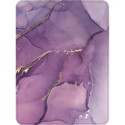 Front. SaharaCase - Indy Series Hand Strap Folio Case for Amazon Kindle Paperwhite (2024) and Colorsoft - Purple Marble.