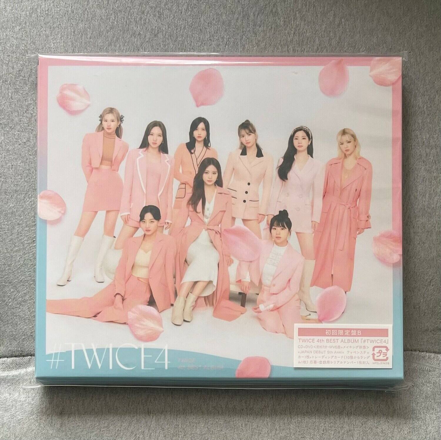 #TWICE4  
TWICE 4th BEST ALBUM  
TWICE4  
CD+DVD  
JAPAN DEBUT  
初回限定盤B  
TWICE 4th BEST ALBUM「#TWICE4」  
CD+DVD  
JAPAN DEBUT  
Ani  
A1  
A2  
A3  
A4  
A5  
A6  
A7  
A8  
A9  
A10  
A11  
A12  
A13  
A14  
A15  
A16  
A17  
A18  
A19  
A20  
A21  
A22  
A23  
A24  
A25  
A26  
A27  
A28  
A29  
A30  
A31  
A32  
A33  
A34  
A35  
A36  
A37  
A38  
A39  
A40  
A41  
A42  
A43  
A44  
A45  
A46  
A47  
A48  
A49  
A50  
A