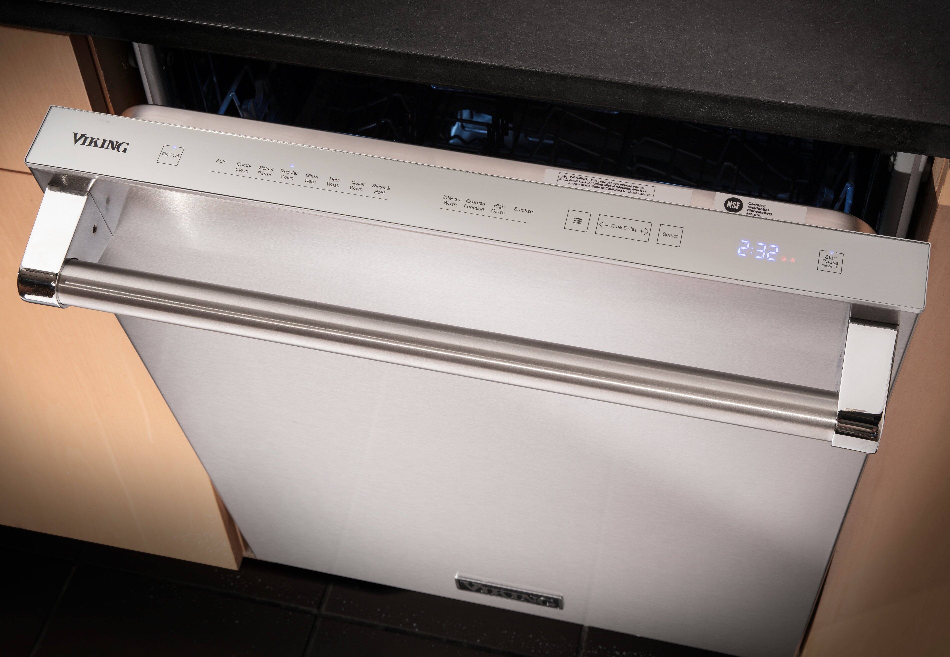 VIKING On/Off Auto Clean Pots & Pans Quick Wash Rinse & Wash Intensive Wash Express Function High Gas Sanitize Settle Time Delay NSF Certified by NSF International 2:32 Smart Power Saver