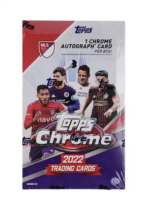 Topps Chrome 2022 Trading Cards
1 Chrome Autograph Card Per Box!
MLB
Ages 6+