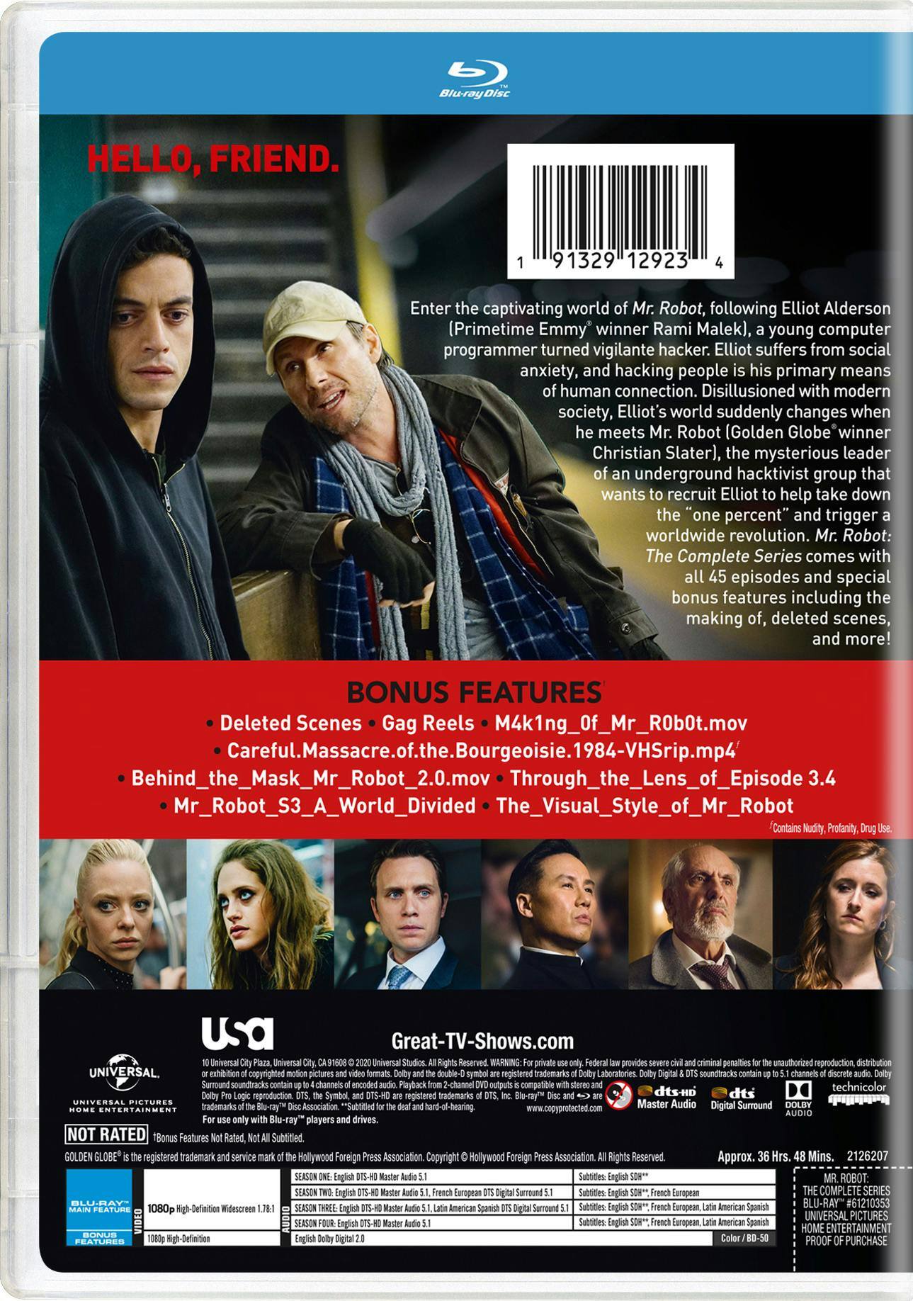 Angle. Mr. Robot: Season_1.0-4.0 [Blu-ray].