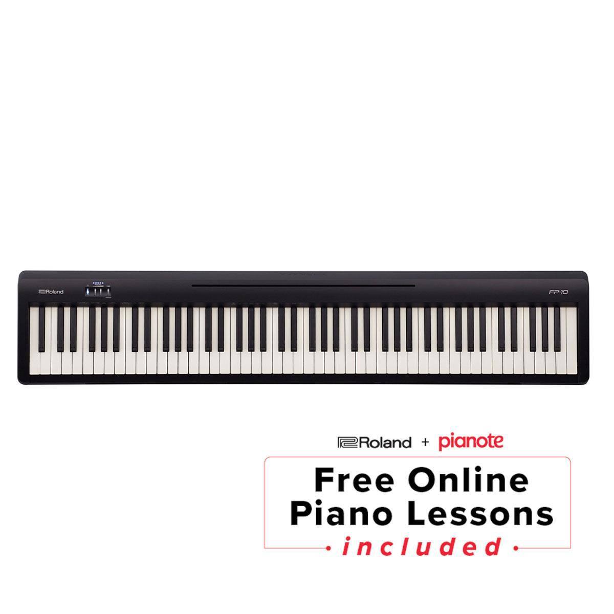 Roland FP10 + pianote Free Online Piano Lessons included