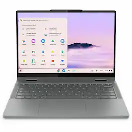 Lenovo - Chromebook Plus 14IRU10 83LL001VUS 14" Touchscreen Convertible 2 in 1 Chromebook - WUXGA - 60 Hz - Intel Core 5 1 - Luna Gray