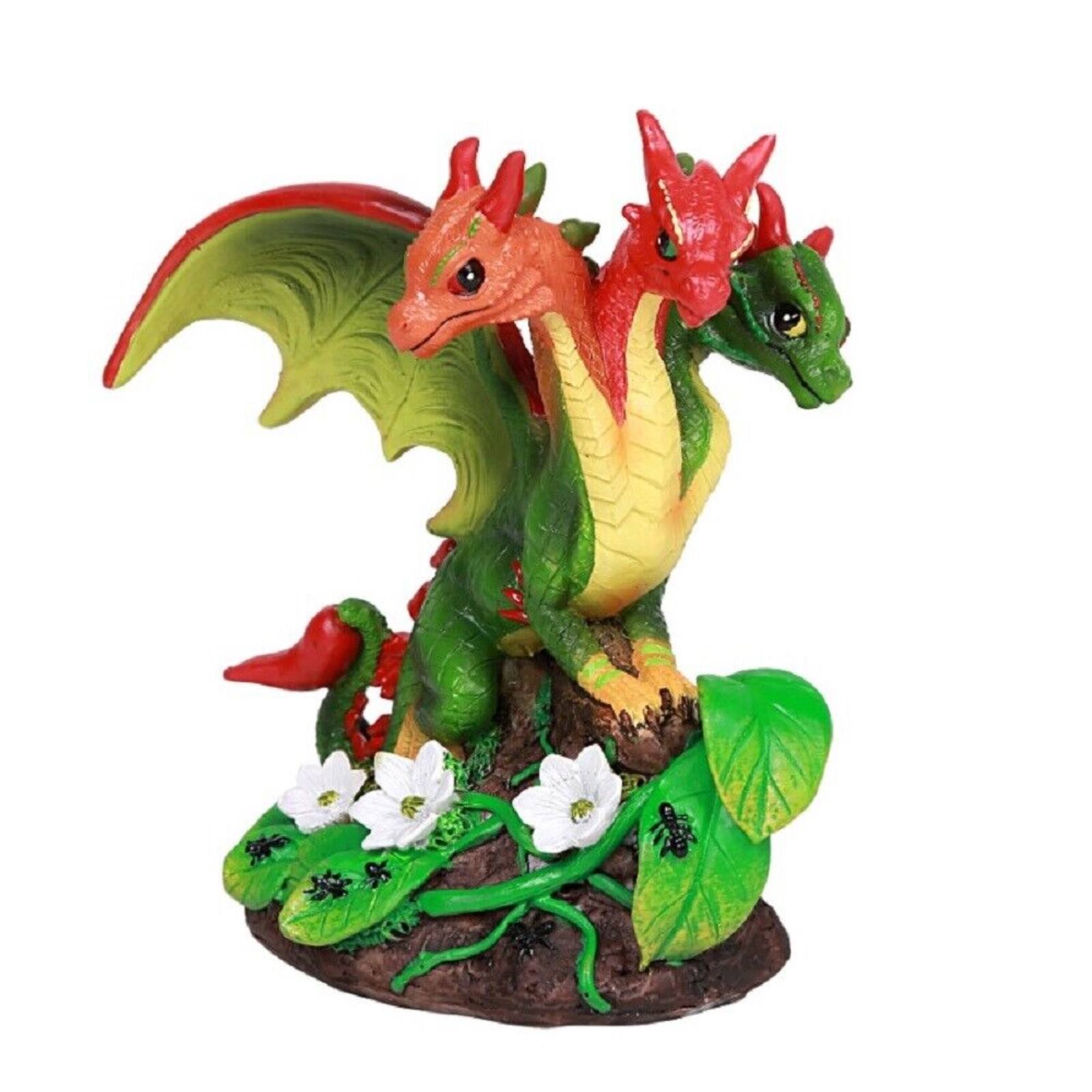 Front. Pacific Trading - Chili Peppers Dragon Figurine by Stanley Morrison 4.75 inch.