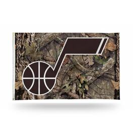 Rico Industries - Utah Jazz Bold Mossy Oak Camo Design 3x5 Indoor/Outdoor Banner Flag - Multi