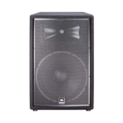 Front. JBL - JBL Professional JRX215 Portable 2-way Sound Reinforcement Loudspeaker System, 15-Inch ,Black - Black.