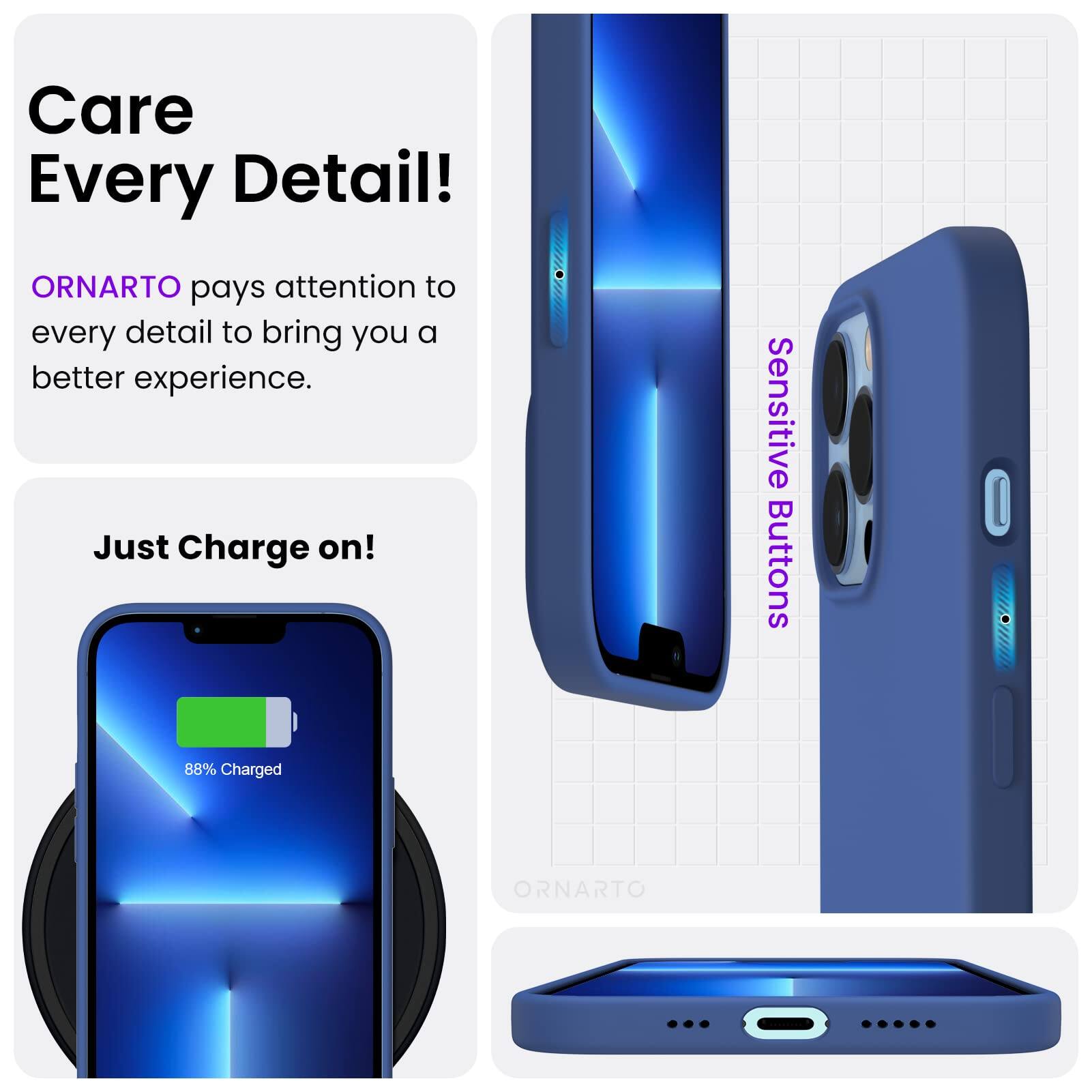 Care Every Detail! ORNARTO pays attention to every detail to bring you a better experience. Just Charge on! Sensitive Buttons 88% Charged ORNARTO