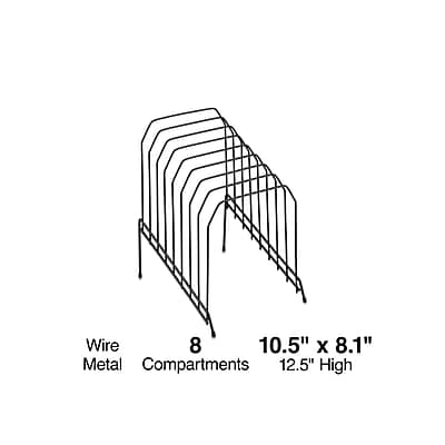 Wire Metal Compartments  
8  
10.5" x 8.1"  
12.5" High