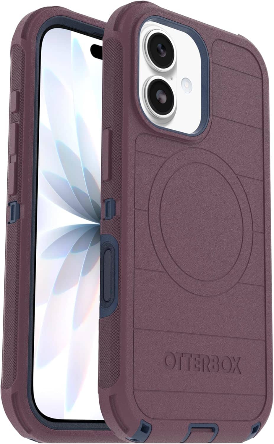 OtterBox - Defender Series Pro Hard Shell for Apple iPhone 17 - Tulipwood Glow (Purple & Blue)