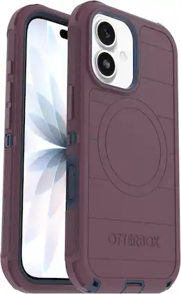 OtterBox - Defender Series Pro Hard Shell for Apple iPhone 17 - Tulipwood Glow (Purple & Blue)