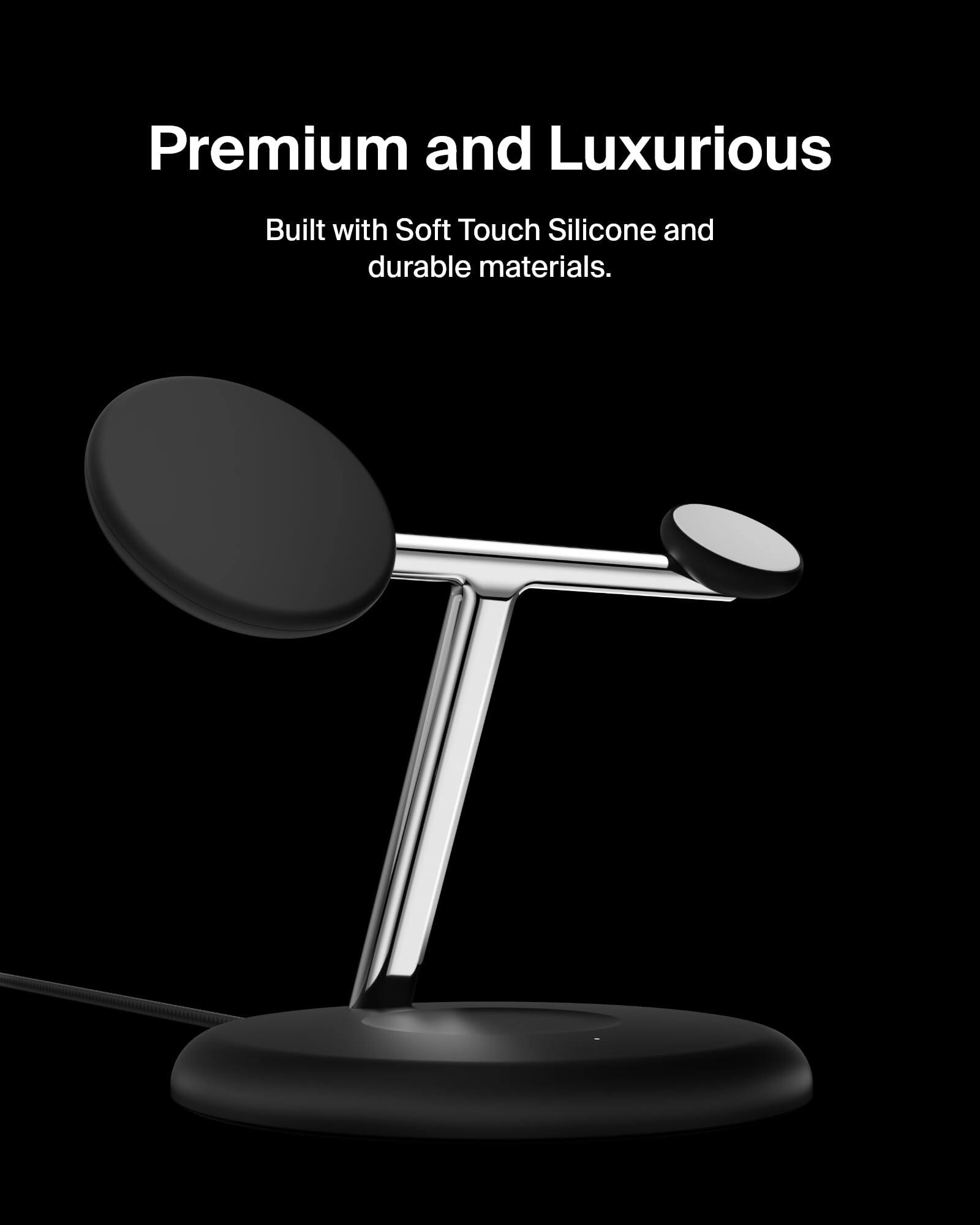 Premium and Luxurious  
Built with Soft Touch Silicone and durable materials.