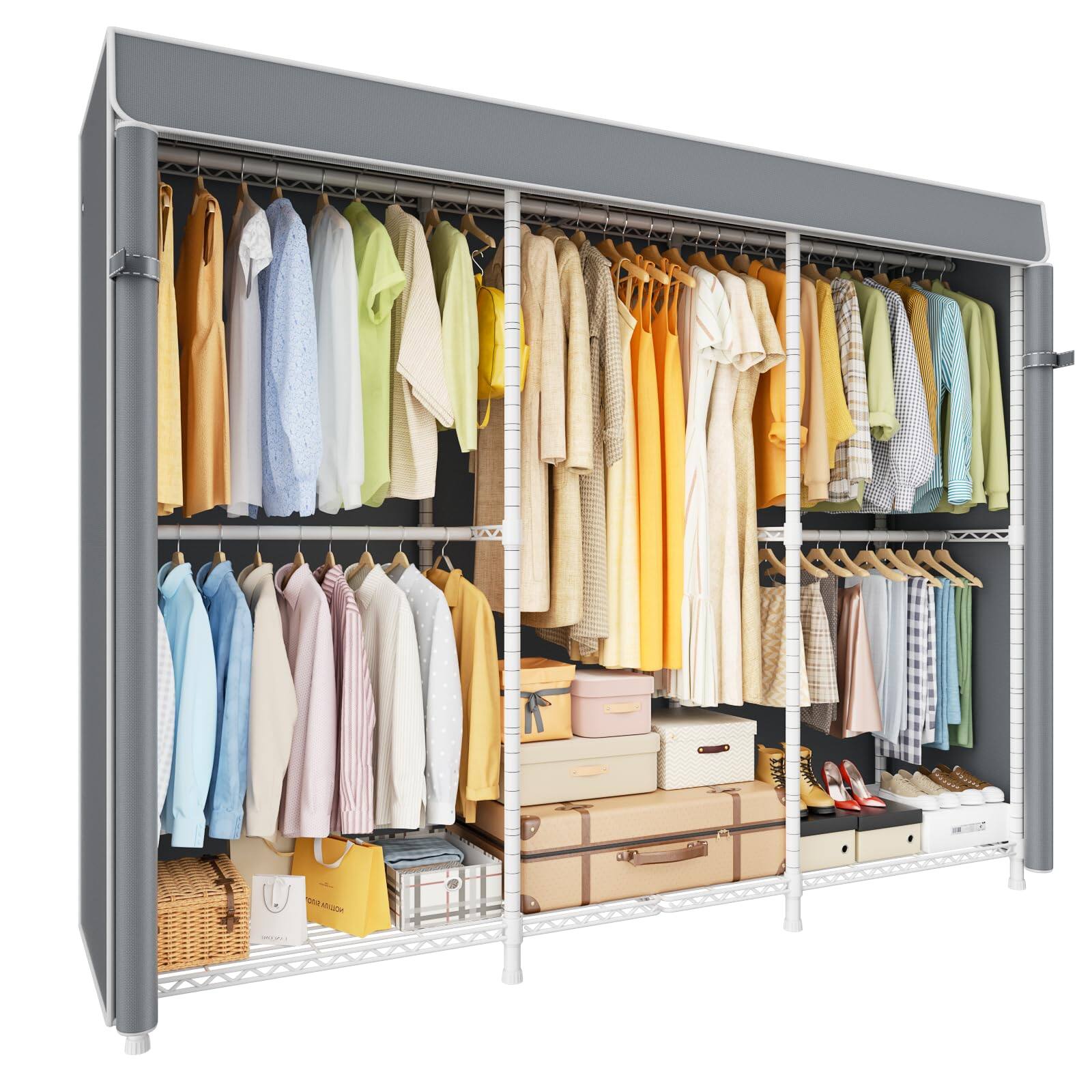 Cedar Assembly E14c Heavy Duty Closet Organizer System Freestanding ...