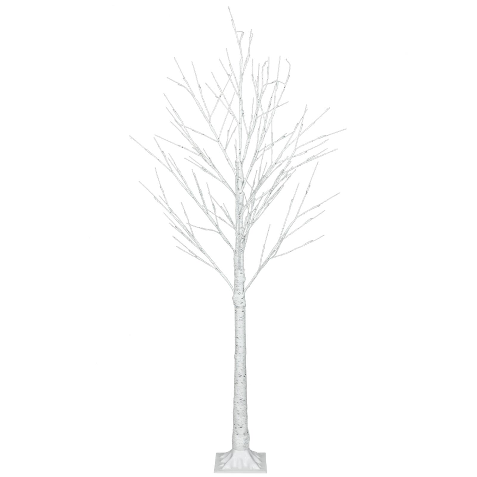 Front. Spaco - Spaco 4FT Snowflake Christmas Tree with 48 LED Lights - White.