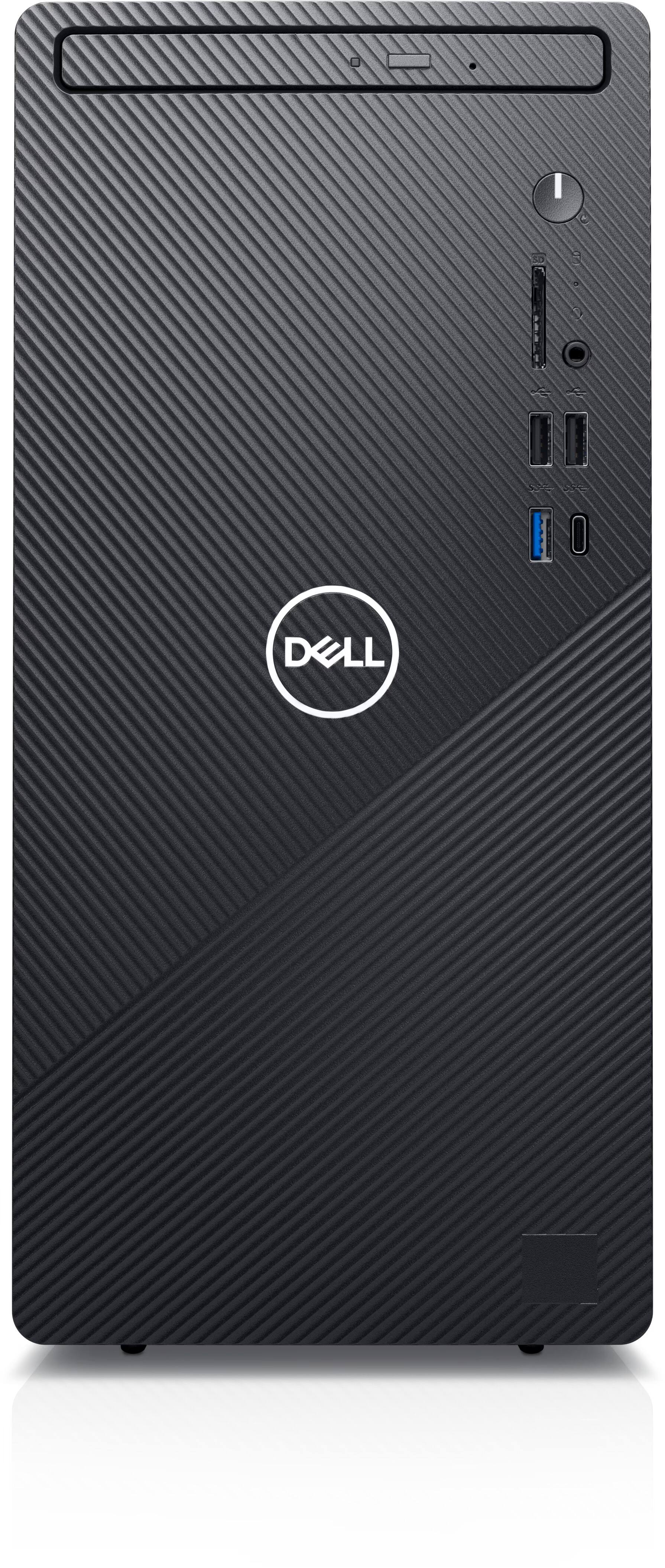 Front. Dell - Dell Inspiron 3891 Desktop PC Tower Intel Core i3-10105 16GB RAM 256GB SSD Intel UHD Graphics 630 Windows 11 Pro Black - Black.