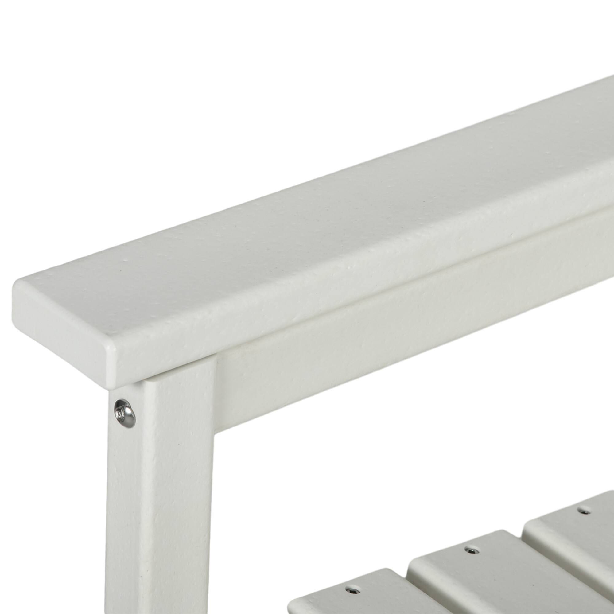 Alt View 4. Outsunny - Outsunny All-Weather Patio Chair, HDPE Patio Dining Chair, Heavy Duty Wood-Like Outdoor Furniture - Teak.