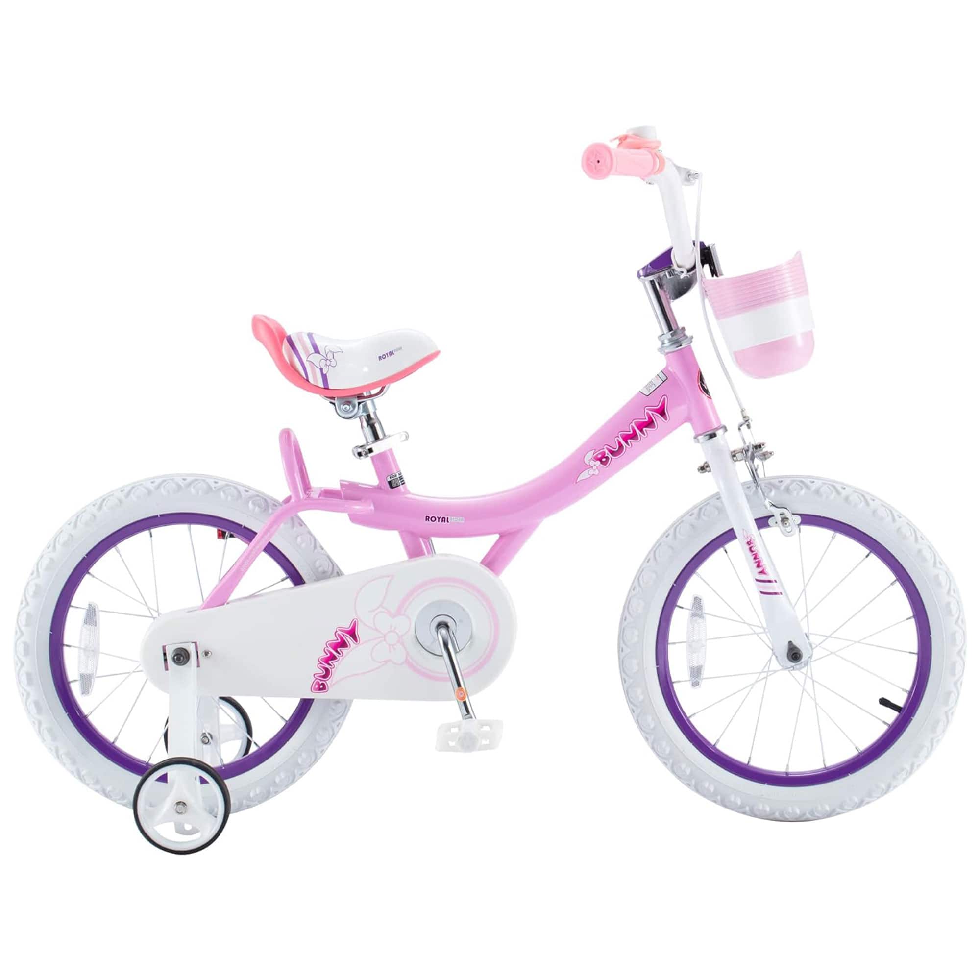 "RoyalBaby - Princess Girl Bike 16""w/Training Wheels & Kickstand, Bunny/ - Pink Purple" price history on PriceWatchPro