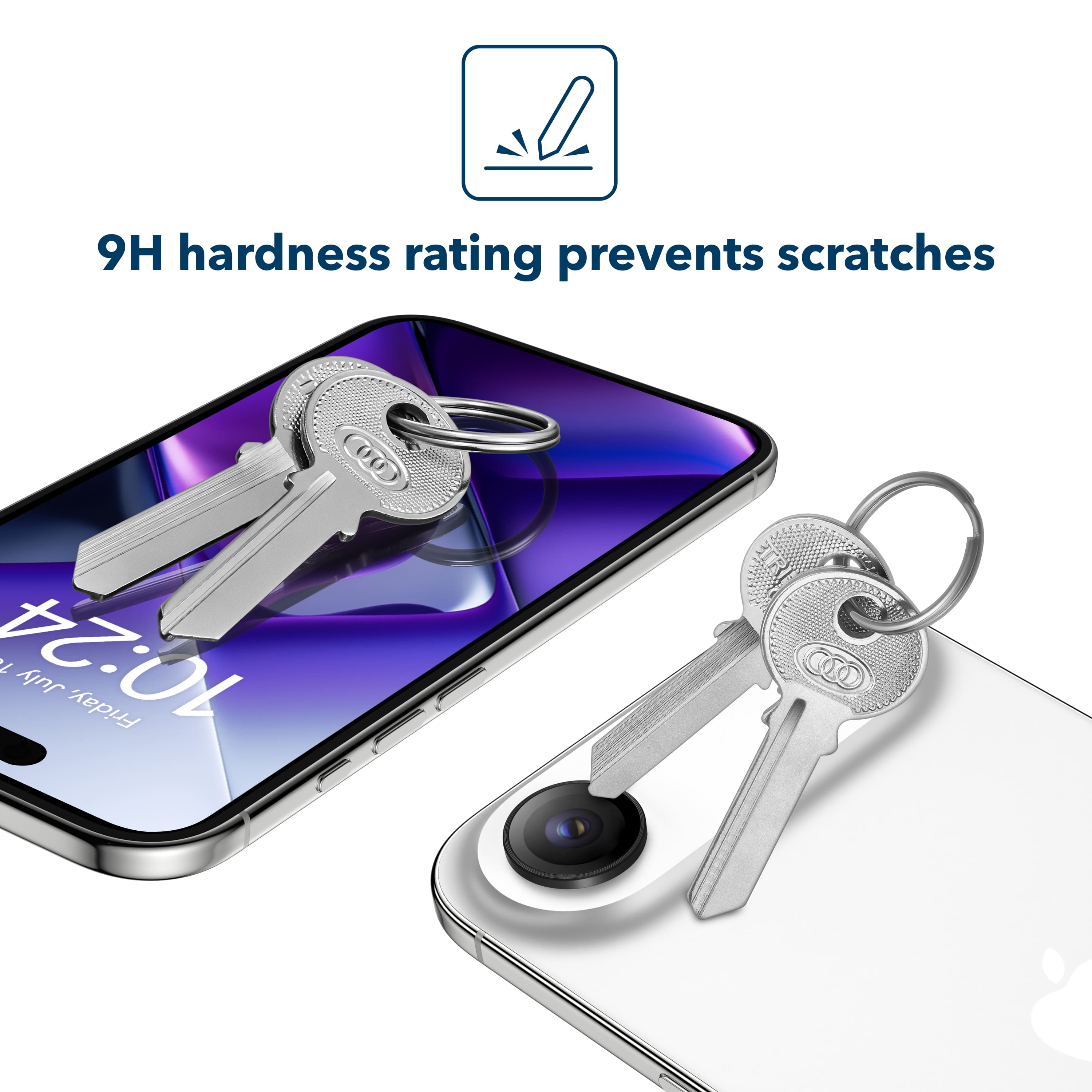 9H hardness rating prevents scratches
10:24
Friday, July