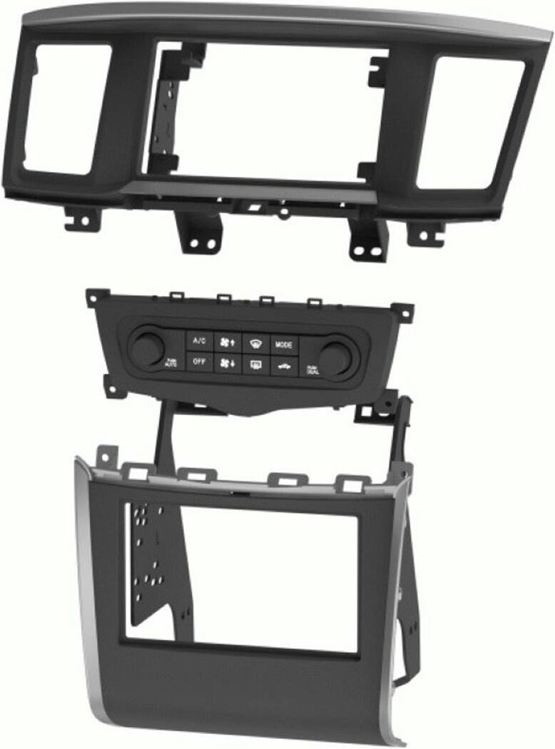 Metra - Stereo Installation Kit for 2013-2016 Nissan Pathfinder Vehicles - Matte Black