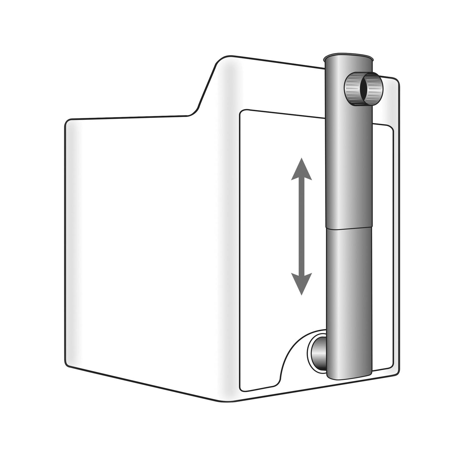 Left. Deflecto - Skinny Duct Telescoping 27" to 48" Aluminum Dryer Vent.