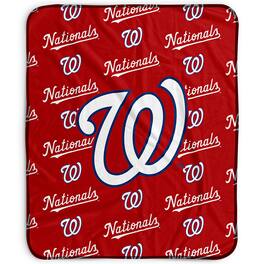 Pegasus - Washington Nationals 50" x 60" Repeat Wordmark Fleece Blanket - Multicolor