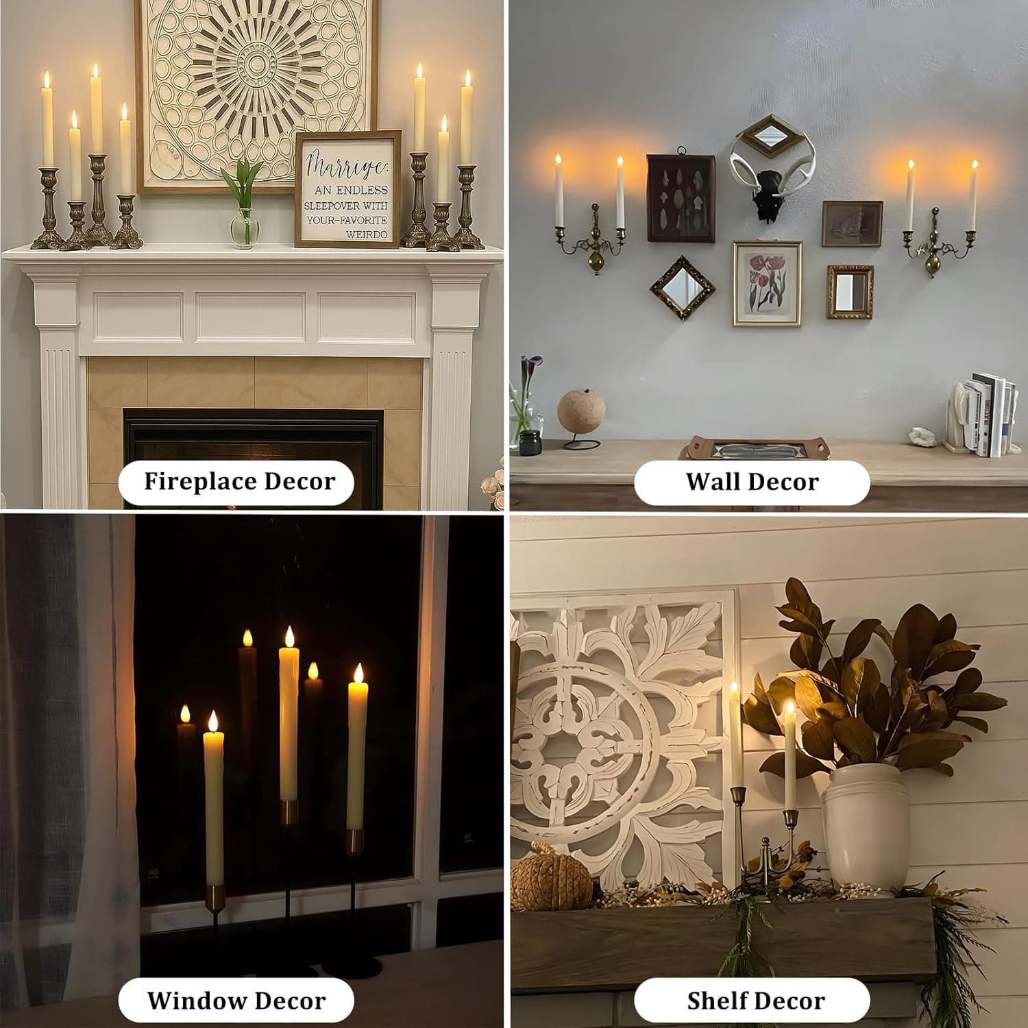 Marriage: An Endless Sleepover with Your Favorite Weirdo

Fireplace Decor  
Wall Decor  
Window Decor  
Shelf Decor