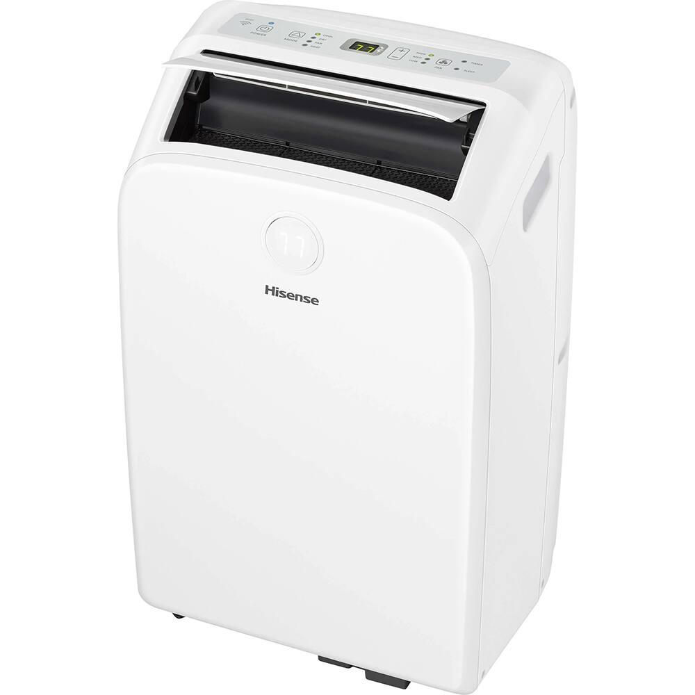 Alt View 6. Hisense - Smart 8,000 BTU Dual Hose Portable Air Conditioner with Heat Pump (Refurbished) AP55023HR1GD - White.