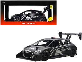 Peugeot 208 T16 Pikes Peak "Red Bull" Presentation Car 1/18 Model Car by Autoart - Black