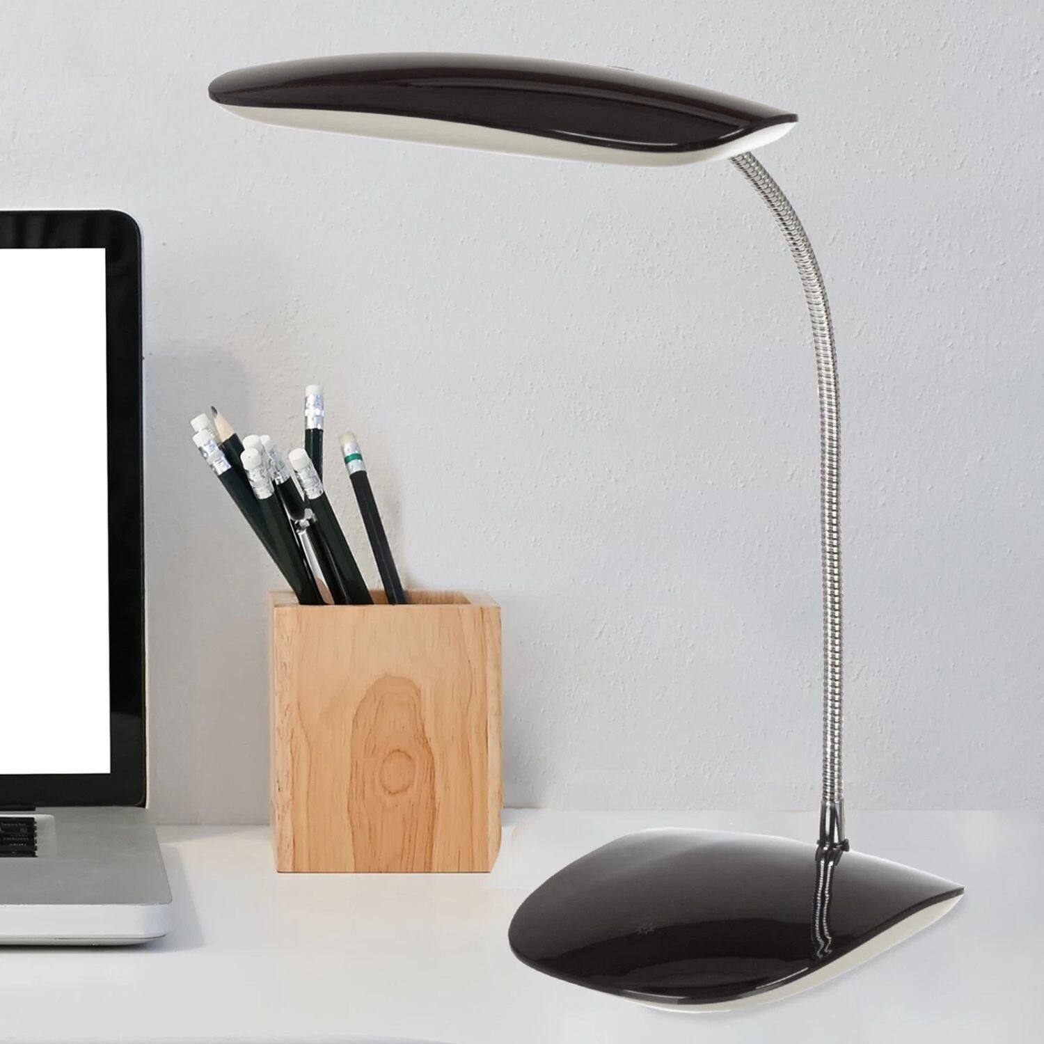 Back. Home Collection - LED Desk Lamp with USB Charging Port – 3-Way Touch Control Reading Light for Room & Office.