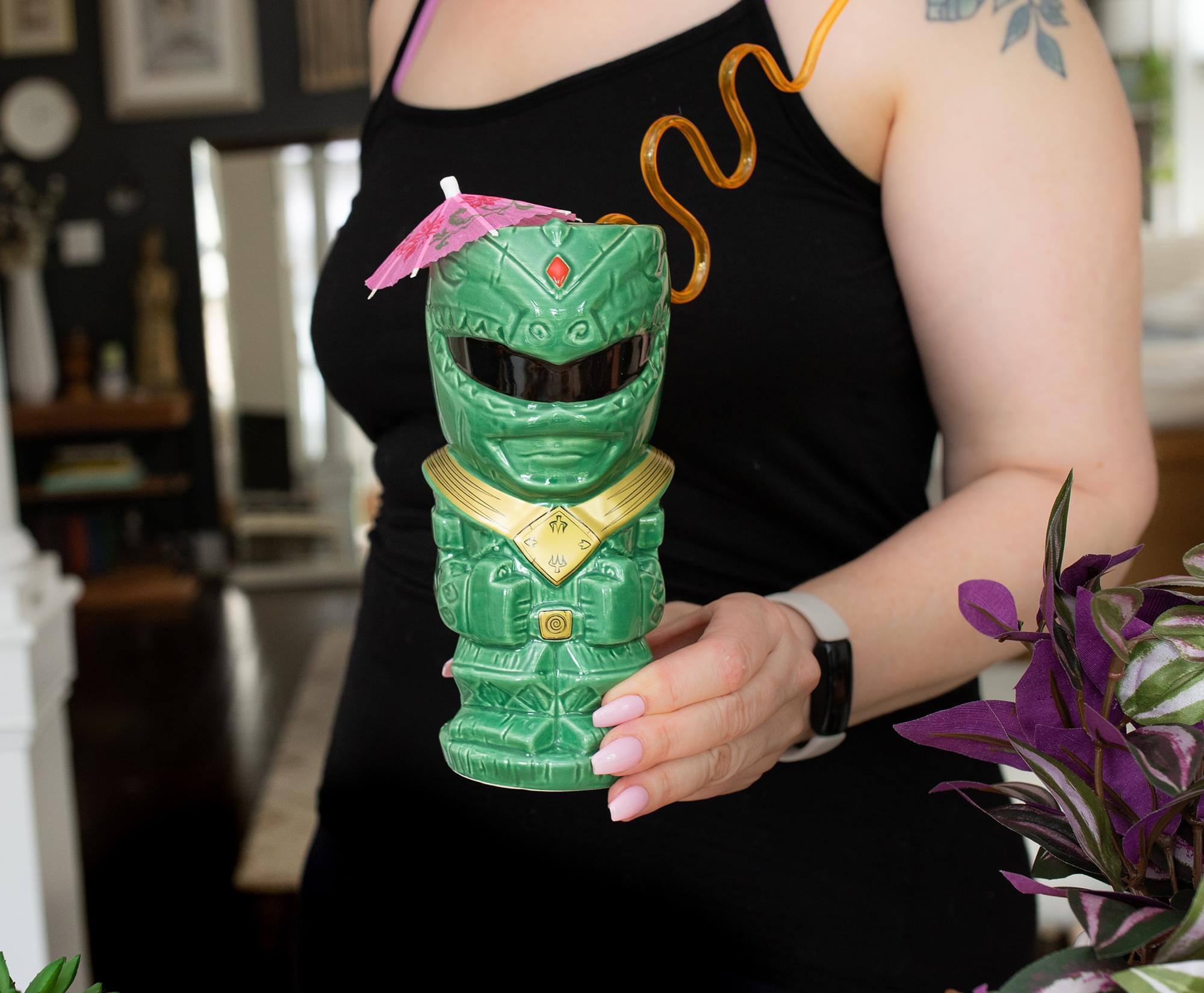 Alt View 10. Power Rangers - Geeki Tikis Power Rangers Green Ranger Ceramic Mug | Holds 16 Ounces - Green.