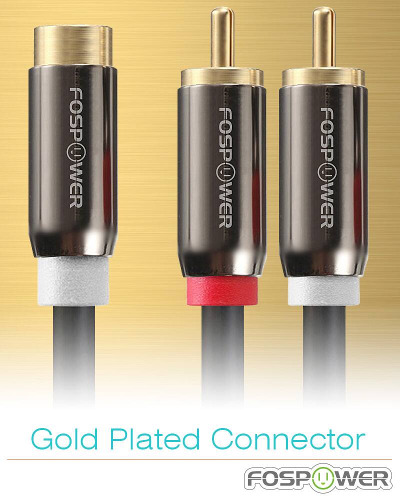 FOSPOWER FOSPOWER FOSPOWER Gold Plated Connector FOSPOWER