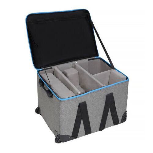 Angle. NANLITE - Nanlite Rolling Padded Case for Forza 300B II, 500B II, or FL-20G Fresnel (Gray).