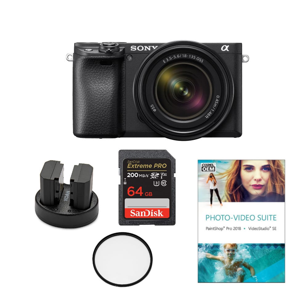 Sony - Alpha a6400 Essentials Bundle