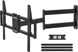 FINEAK - Corner TV Wall Mount Long Arm TV Mount Bracket for 37-84 Inch TVs - Black