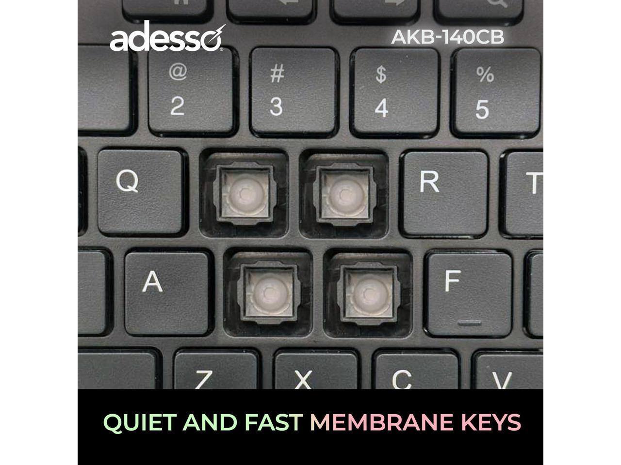 adesso  
AKB-140CB  

QUIET AND FAST MEMBRANE KEYS
