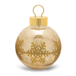BreeBe - LED Mercury Glass Ornament 13"H - Gold