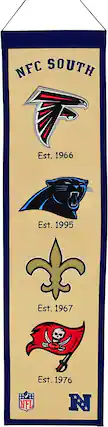 NFC SOUTH
Est. 1966
Est. 1995
Est. 1967
Est. 1976
NFL