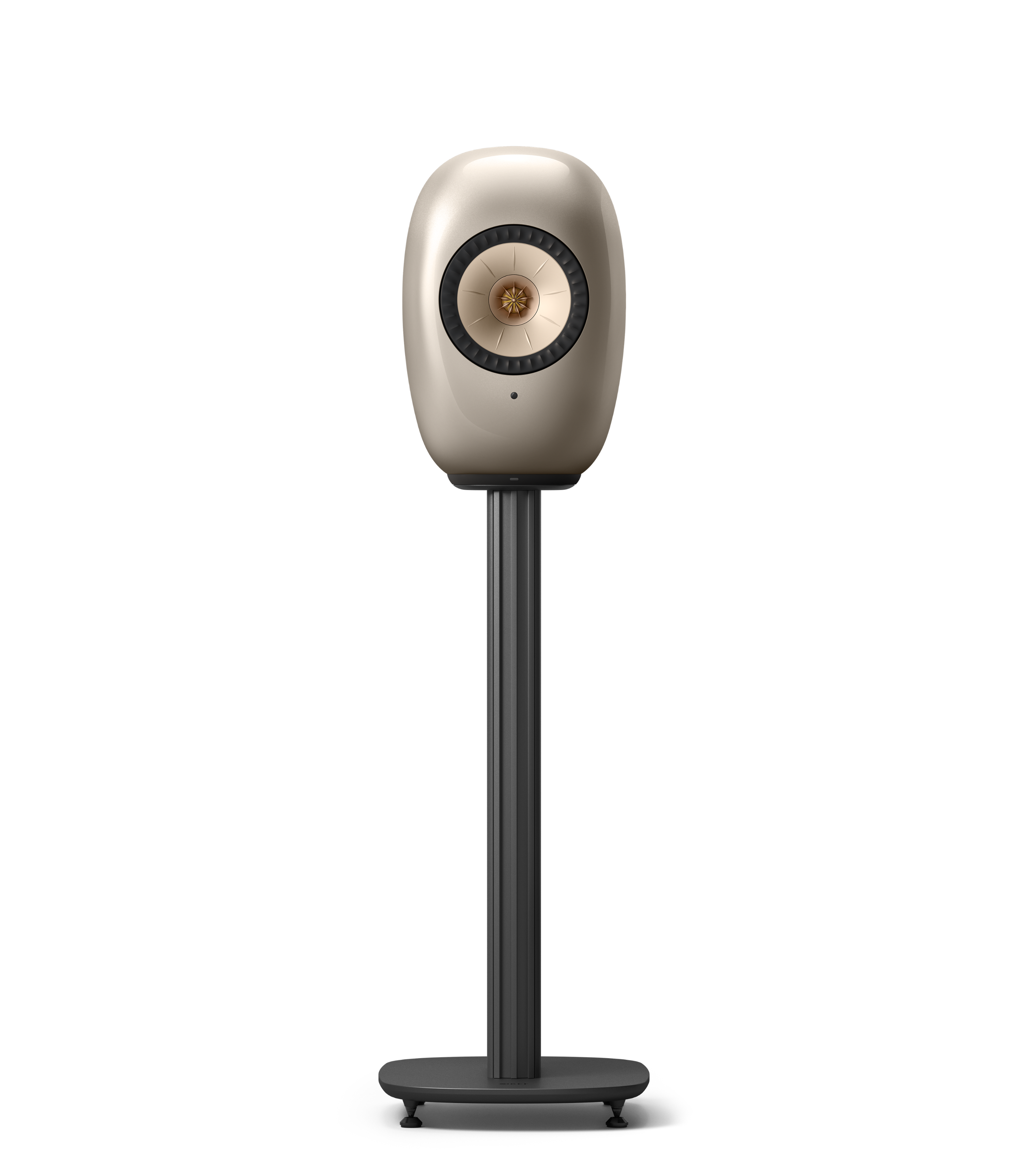 Alt View 2. KEF - KEF LS LUXE Wireless HiFi Speakers Dusk Titanium (Pair) - Dusk Titanium.